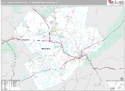 East Stroudsburg Metro Area Digital Map Premium Style